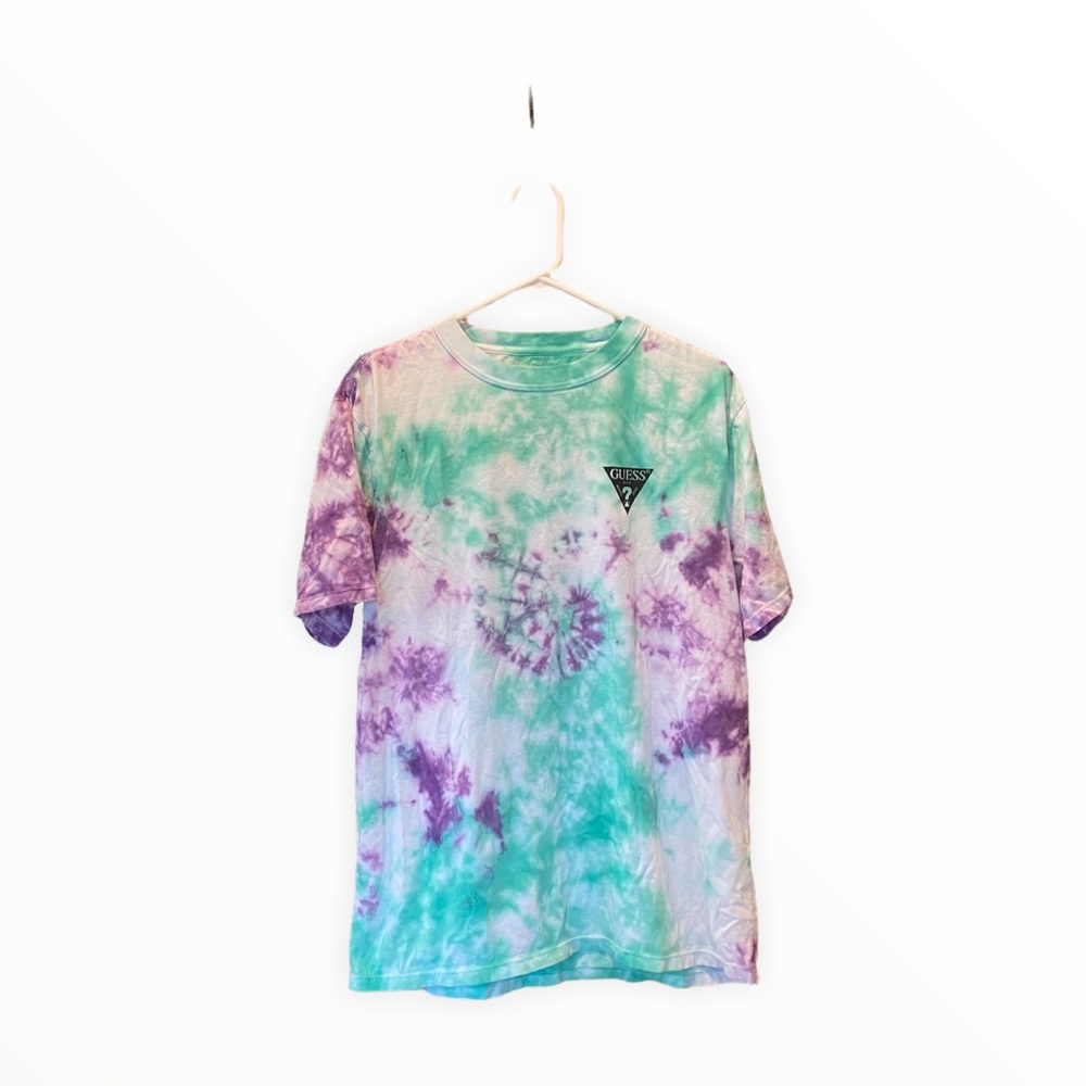 NWOT Guess Tie-Dye Short Sleeve Graphic T-Shirt Men's Small